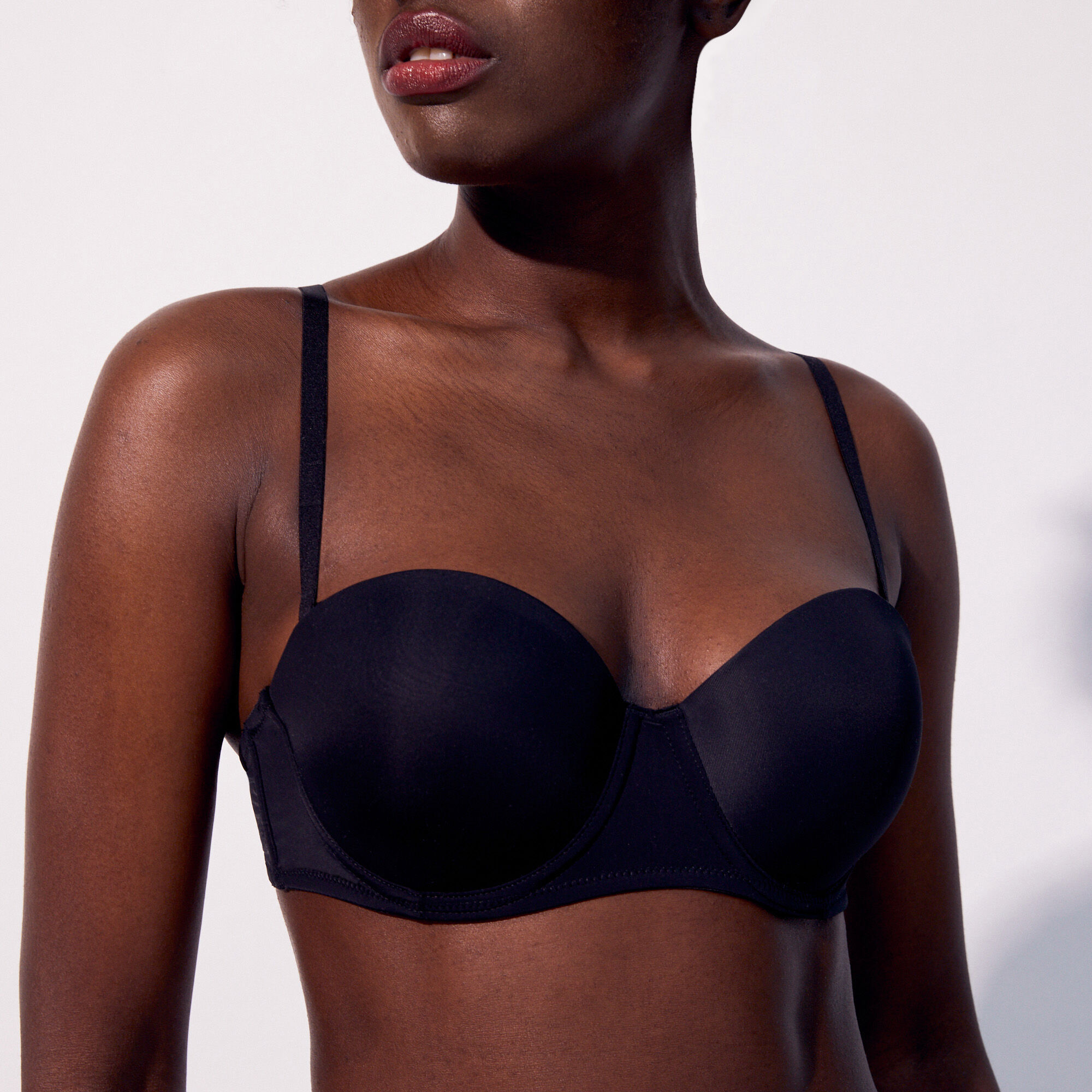 Soutien-gorge bandeau en microfibre