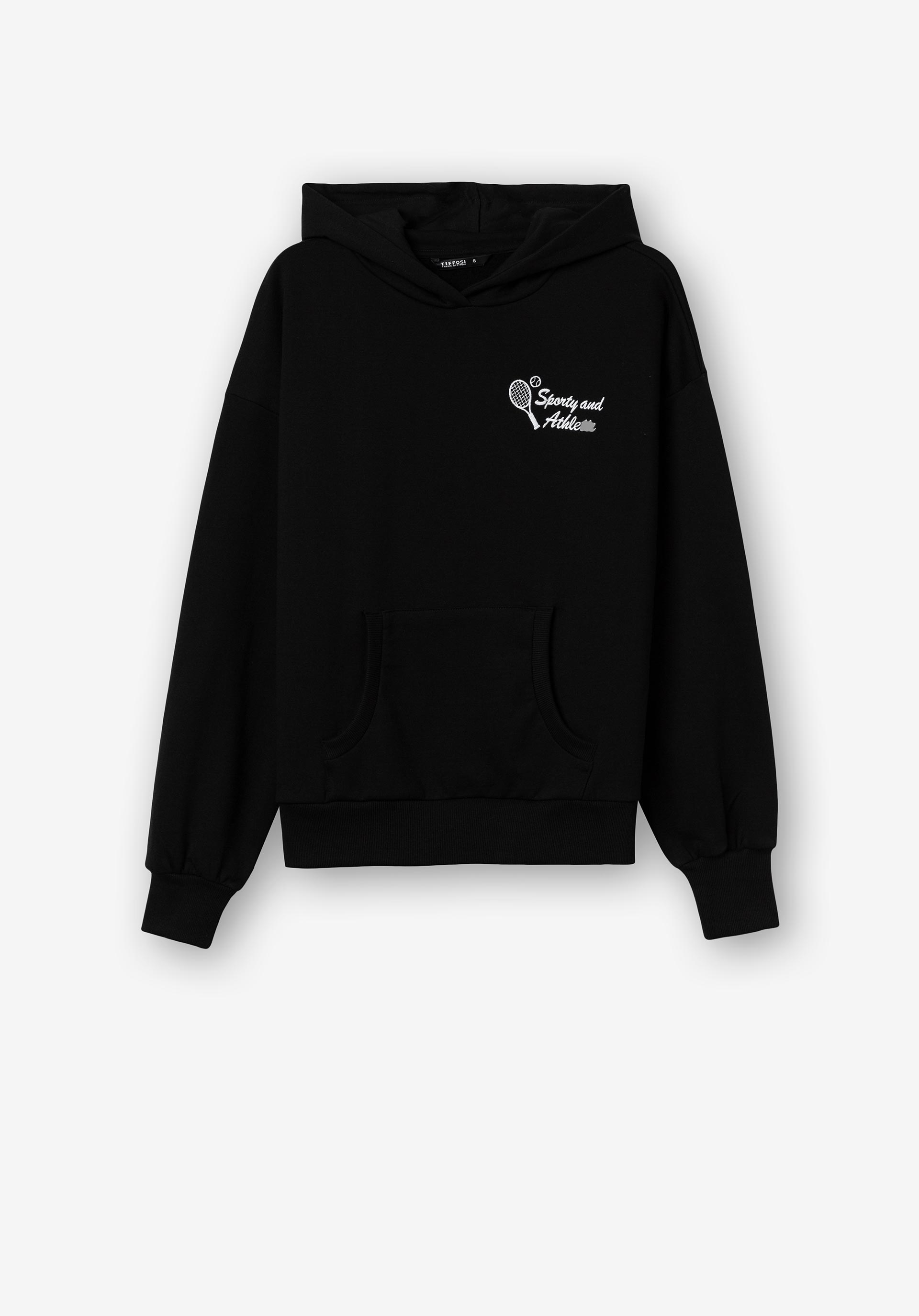 Hoodie com Bordado Frontal