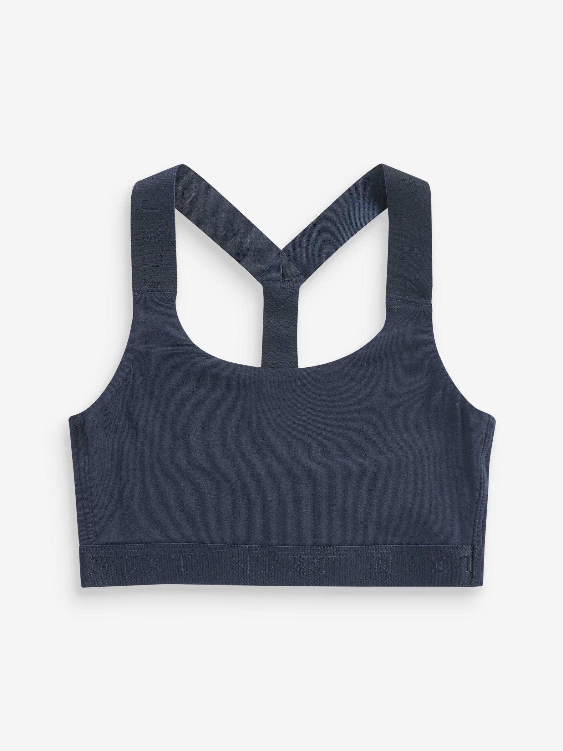 Donkerblauw - Active Sports ultiem comfortabele lage impact cropped top