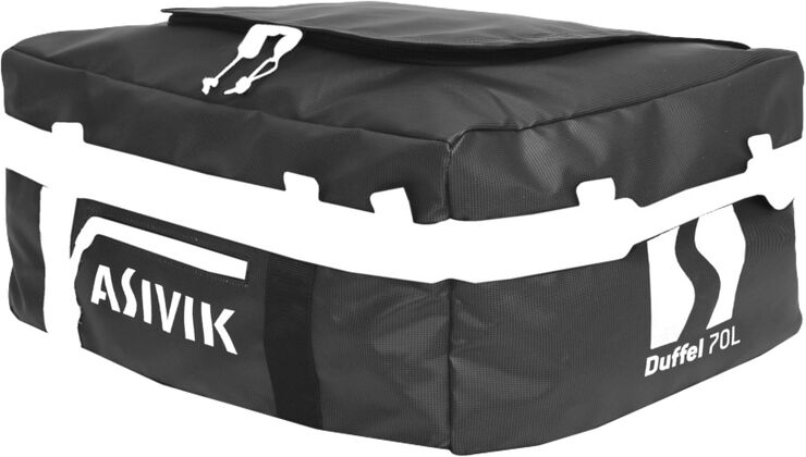 Asivik ASIVIK Travel Duffel 70L, Black Sort