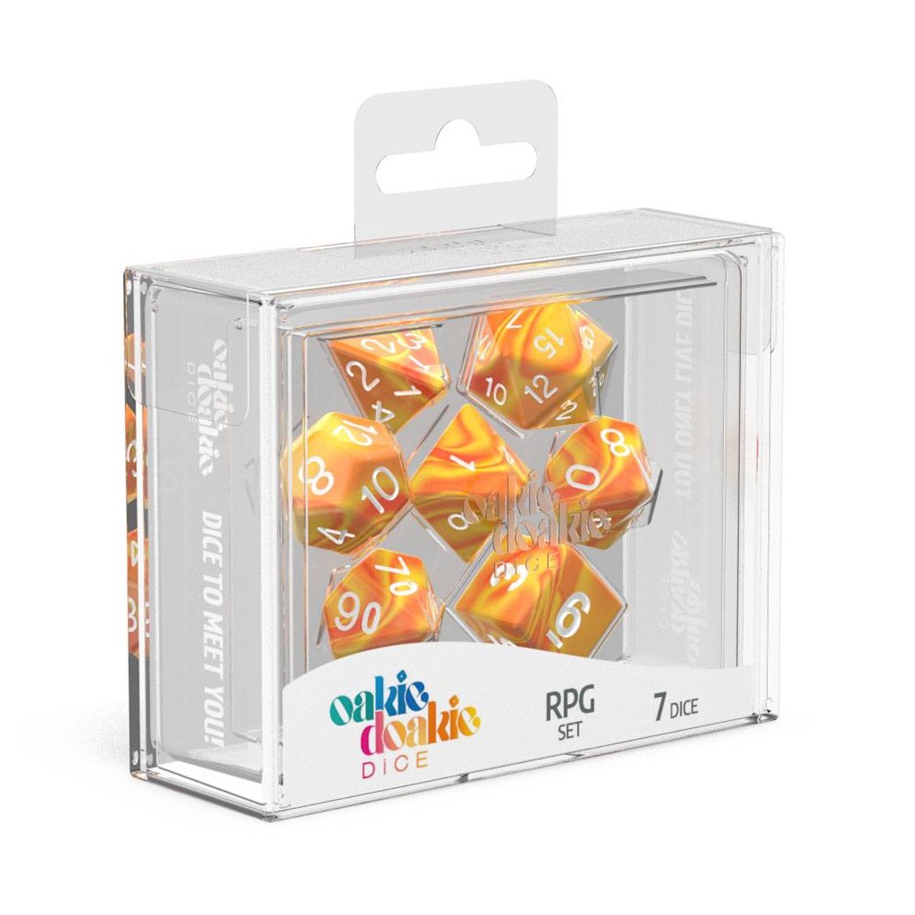 Oakie Doakie Dice dés RPG-Set Gemidice - Sunstone (7)