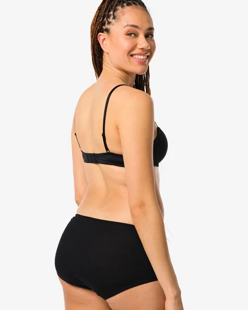 lot de 2 slips femme noir