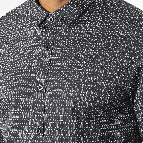 Chemise Manches Longues Carton 10714512D Noir Floral