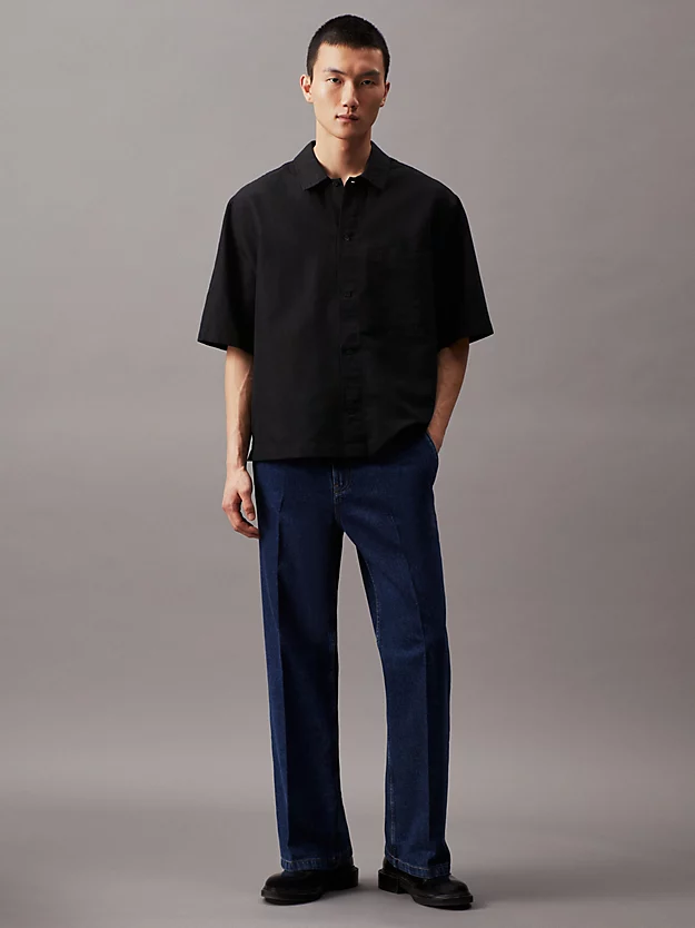 Calça jeans reta passada