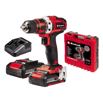 Einhell 18V accuboormachine TE-CD 18/40 LI incl. 2 accu's 1,5Ah   lader   koffer