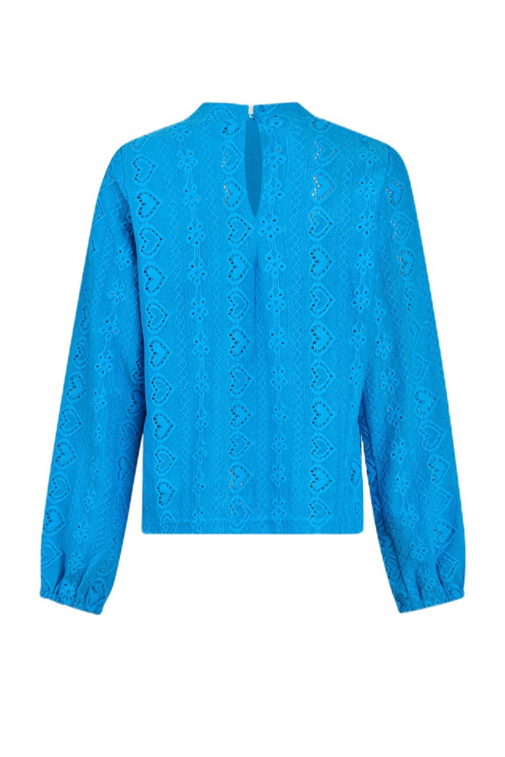 Shoeby top met hartjes en open detail blauw