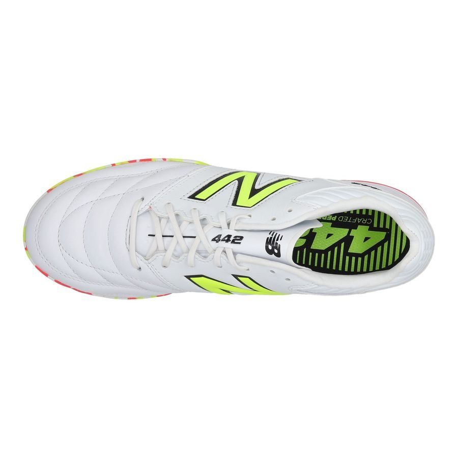 New Balance 442 V2 Pro TF Flash Point - Blanc/Vert/Noir
