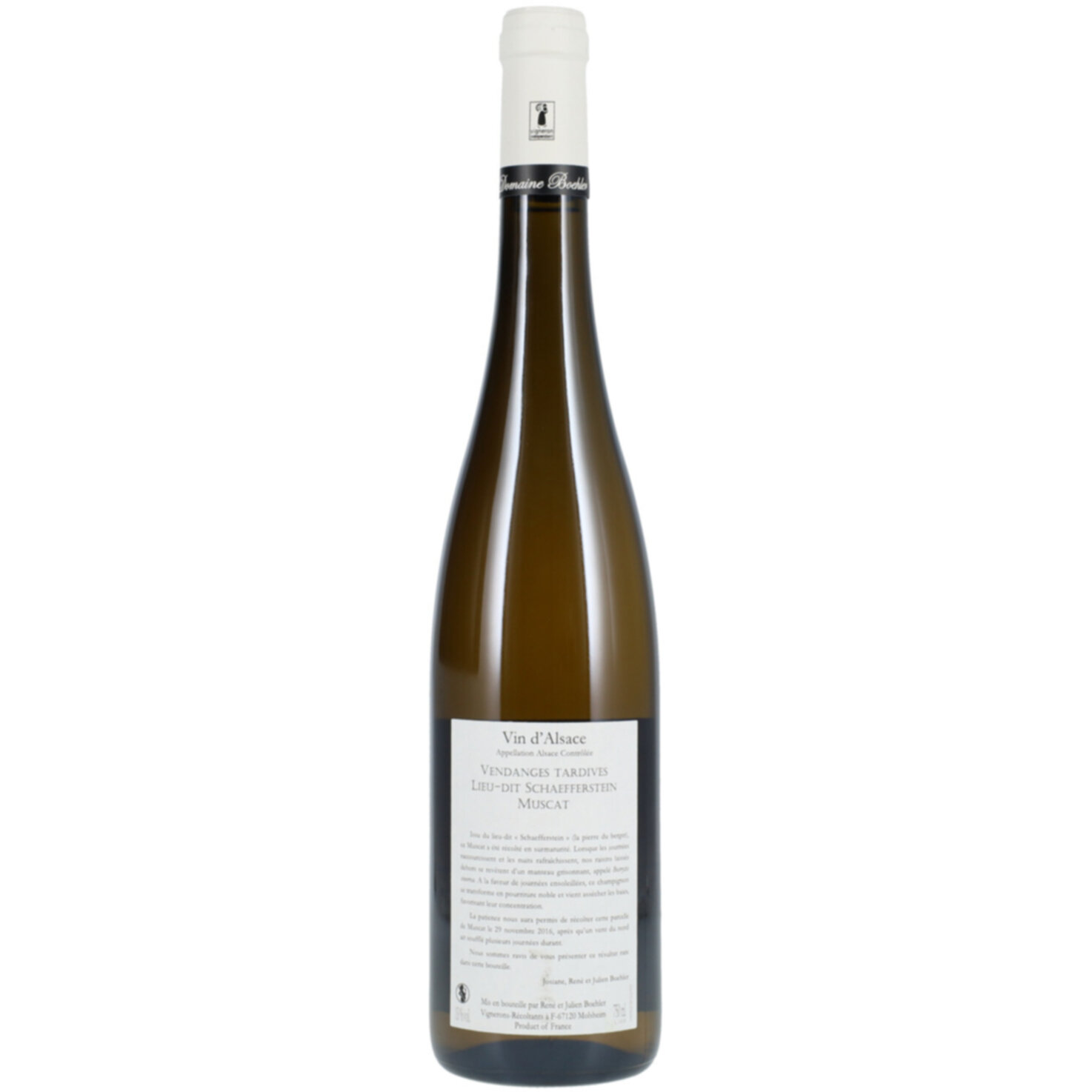 Alsace AOC Muscat Schafferstein Vendanges Tardives Domaine Boehler -75cl