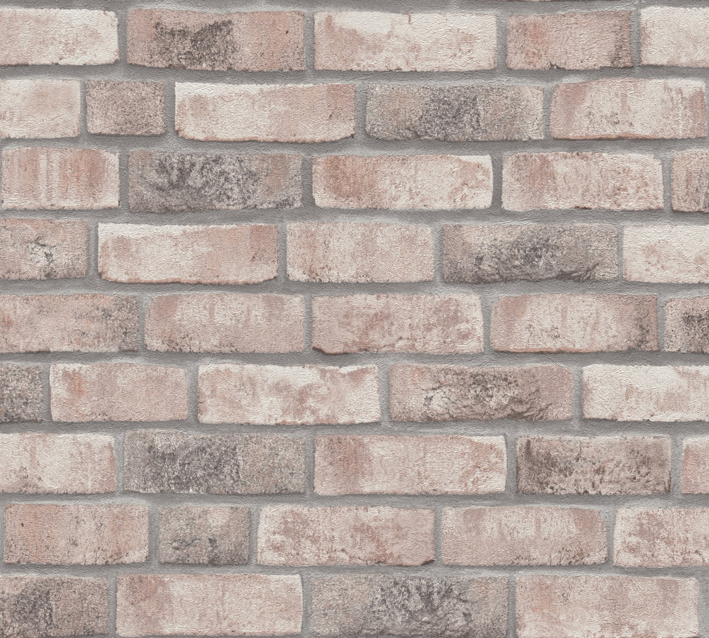 A.S. Creation Vliestapete BRICKS & STONES - grau-beige - Steinoptik - 10 Meter