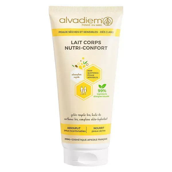 Loção Corporal Alvadiem Nutri-Comfort, Suavizante e Nutritiva, 200ml