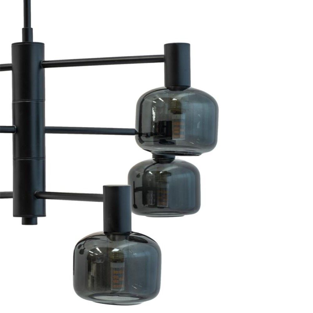 TAKLAMPE DYBERG LARSEN ARP SVART/RØYK