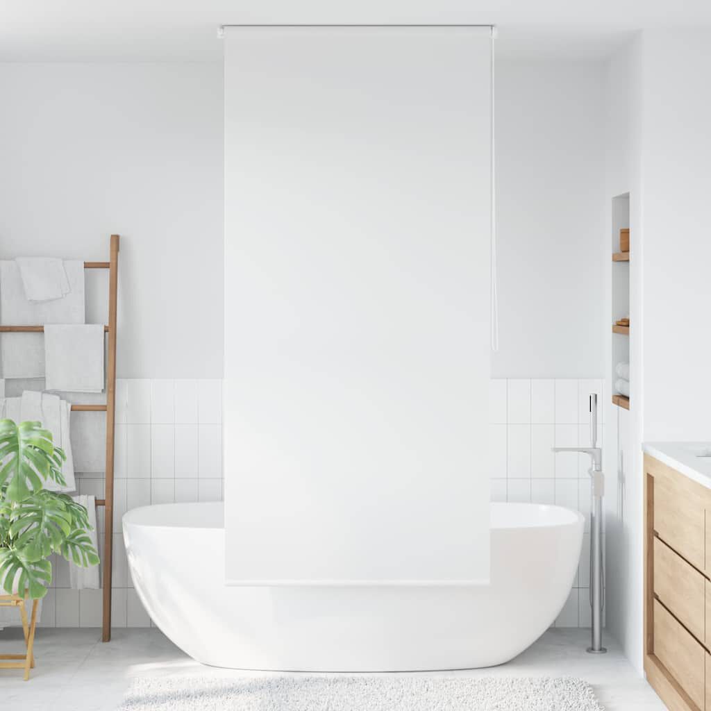 vidaXL Doucherolgordijn 80 x 240 cm Wit