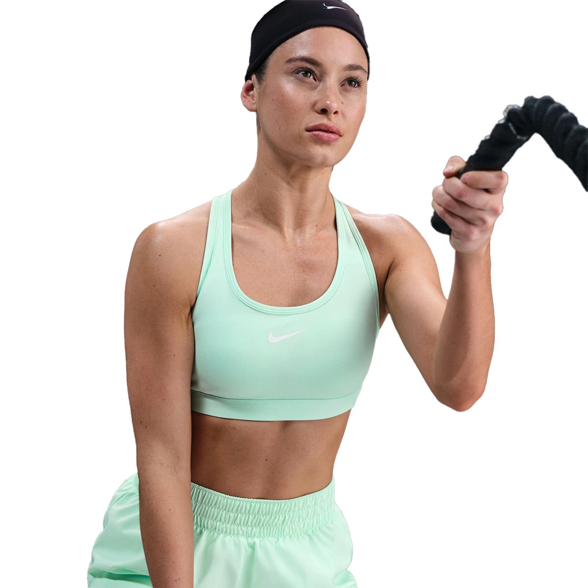 Soutien desportivo Nike Nk Swsh Med Spt Bra Mulher