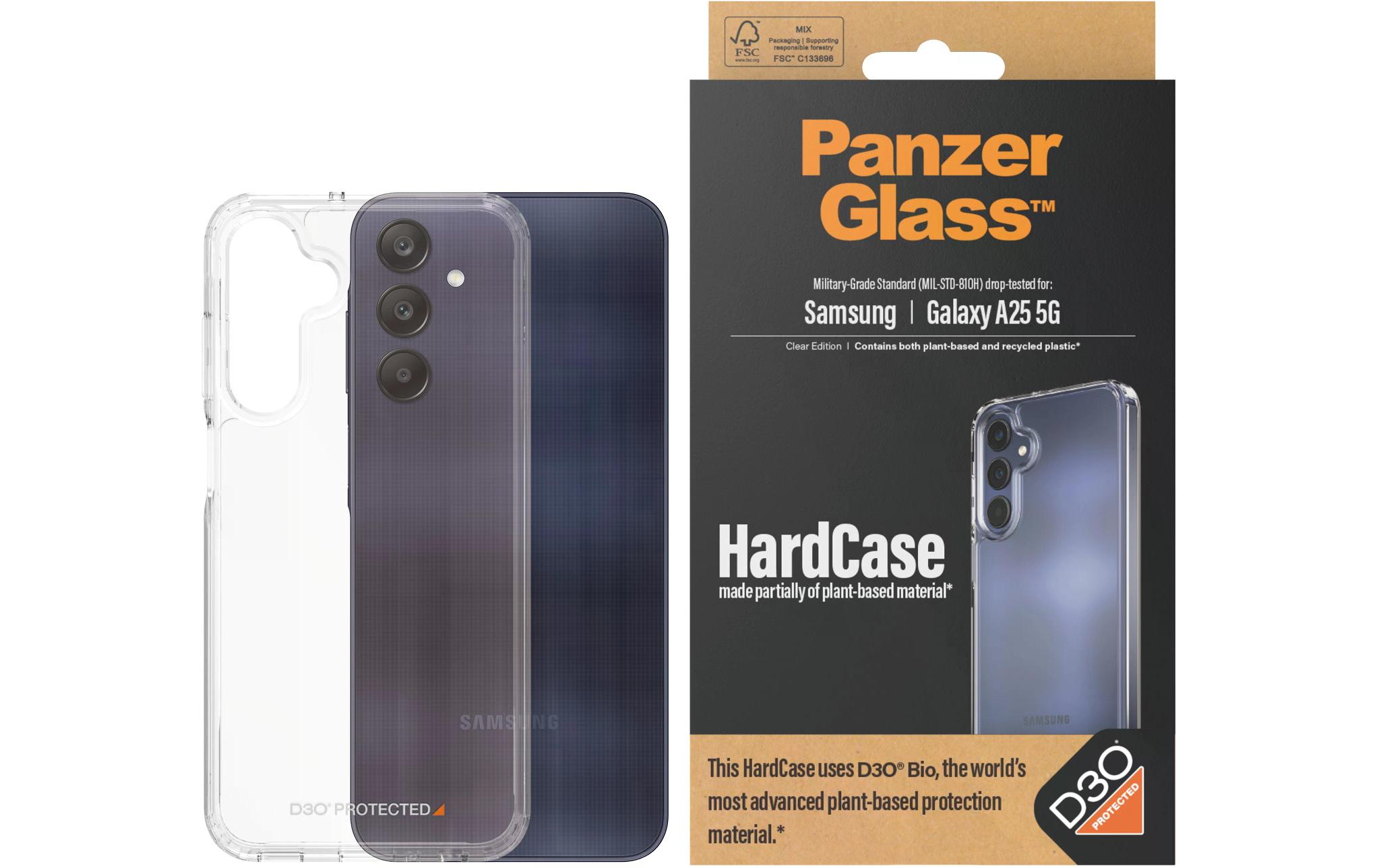 Back Cover HardCase D3O Galaxy A25 5G TransparentSchutzhülle für das Samsung Galaxy A25 5G