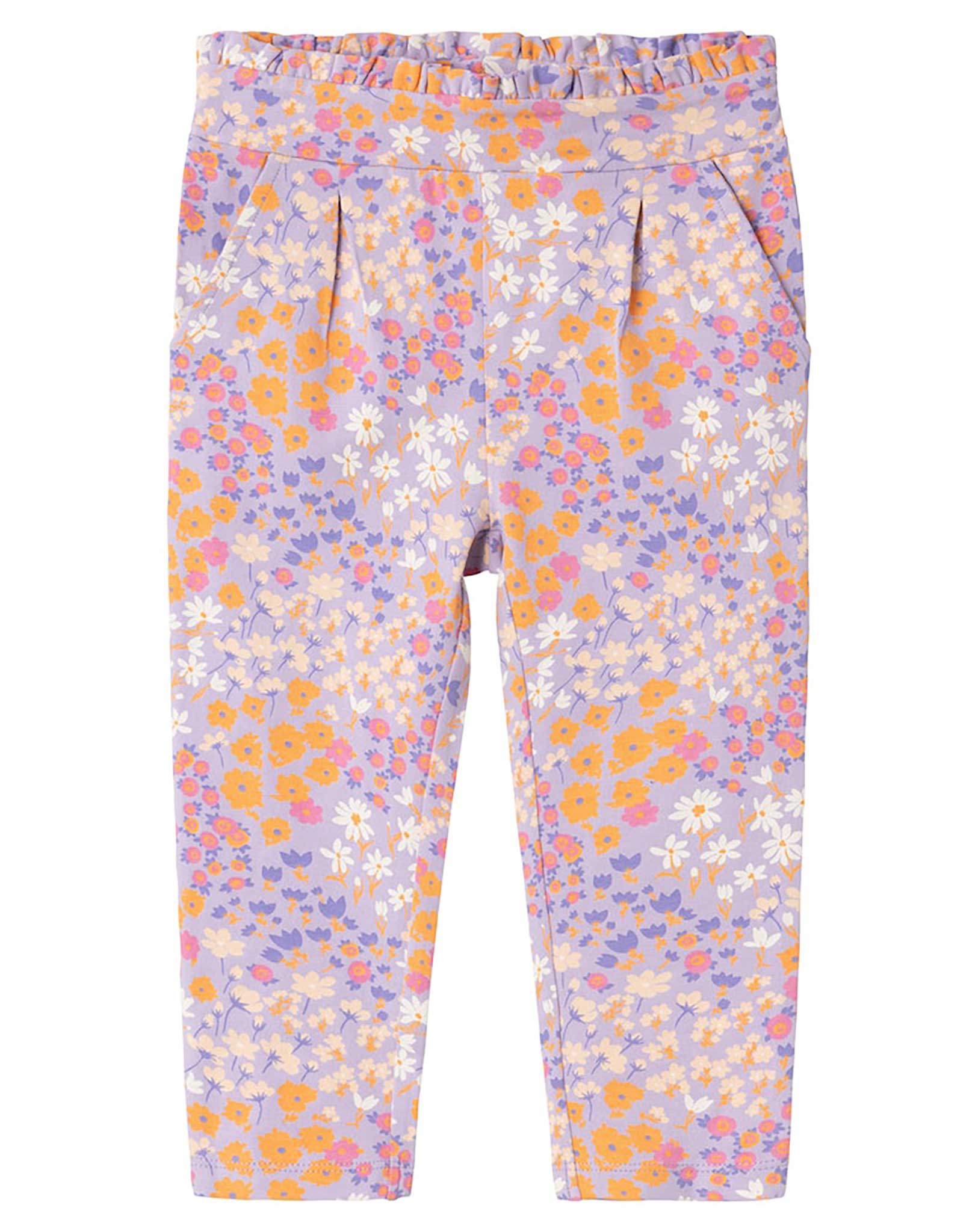 Jerseyhose NMFFIDA FLOWERS in lilac breeze