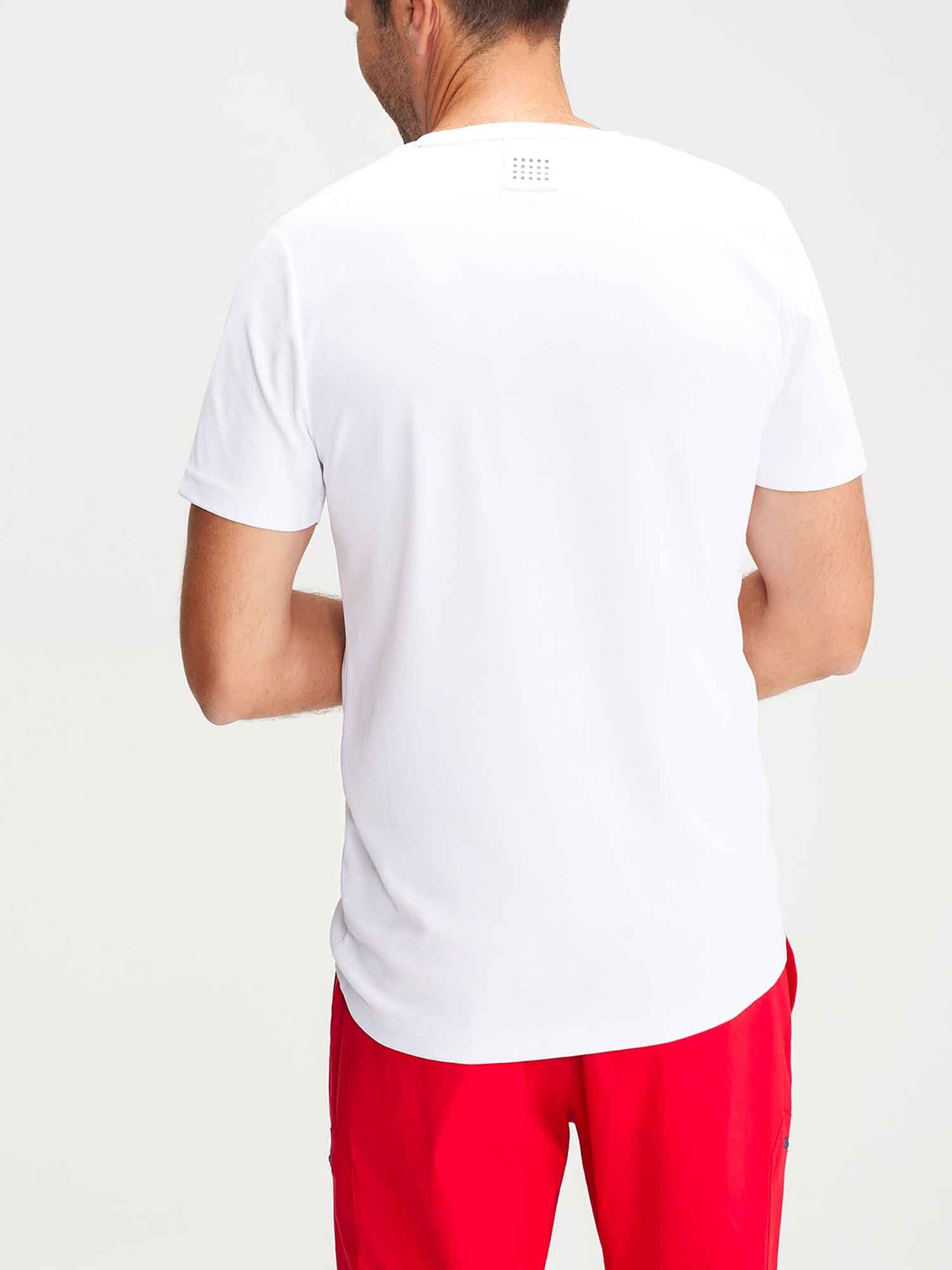 Tee Shirt Homme  Manches Courtes Blanc