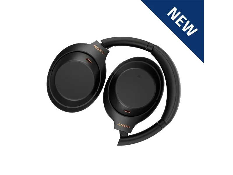 Sony WH-1000XM4 - Hovedtelefoner med mik. - fuld størrelse - Bluetooth - trådløs, kablet - NFC - aktiv støjfjerning - 3,5 mm jackstik - sort