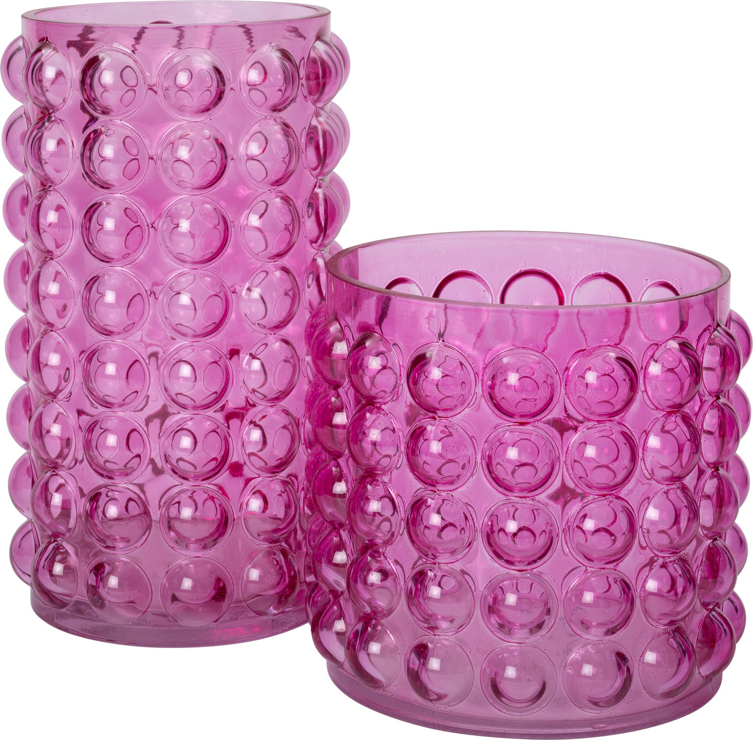Intratuin vaas Bob roze D 19 H 15 cm
