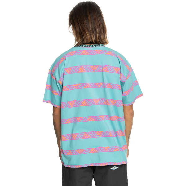 T-shirt QUIKSILVER TAKE US BACK JAQUARD TEE MARINE BLUE HERITAGE STRIPE 64