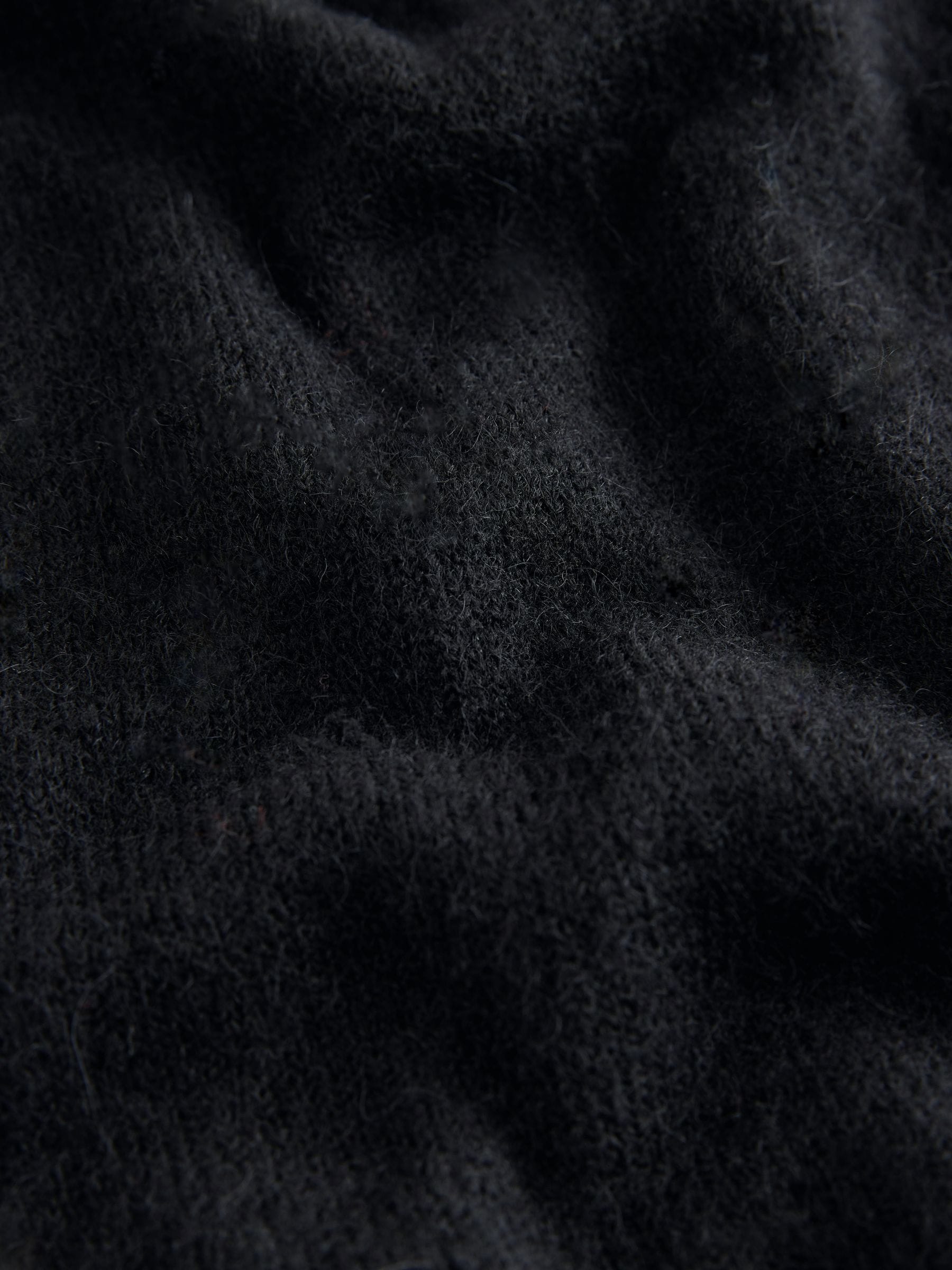 Zwart - Soft Touch Ronde hals Gebreid Vest Met Wol