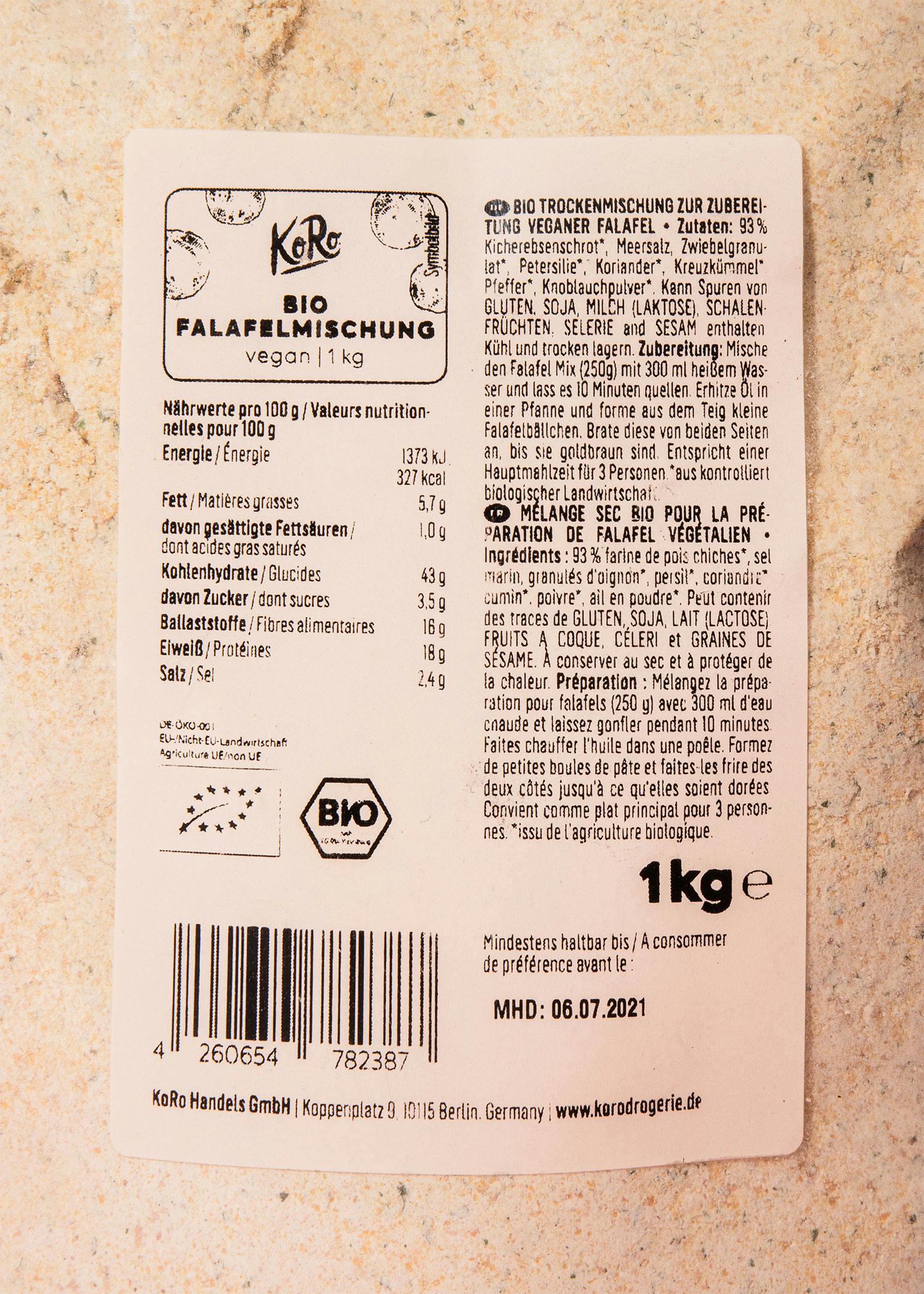 Bio Falafelmischung 1 kg