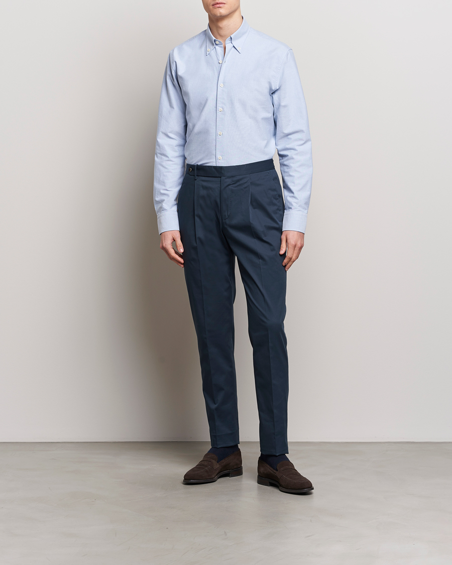 Oscar Jacobson Reg Fit BD Casual Oxford Light Blue