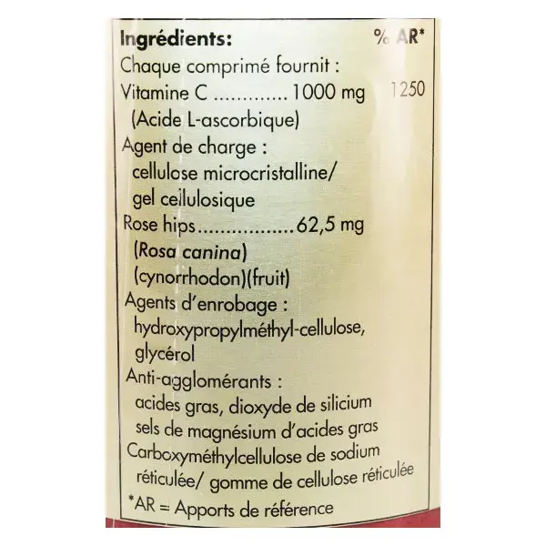 Solgar Vitamina C 1000 com Rosa Mosqueta, 100 comprimidos