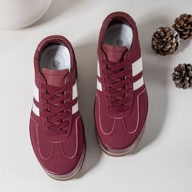 Platform sneakers - bordeaux