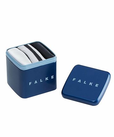 Falke Happy Sokken 3 Paar Zwart Wit 13056-0020 kopen