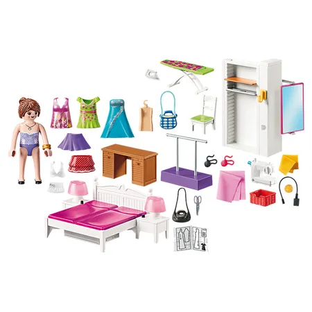 PLAYMOBIL® 70208 Dollhouse Schlafzimmer mit Nähecke