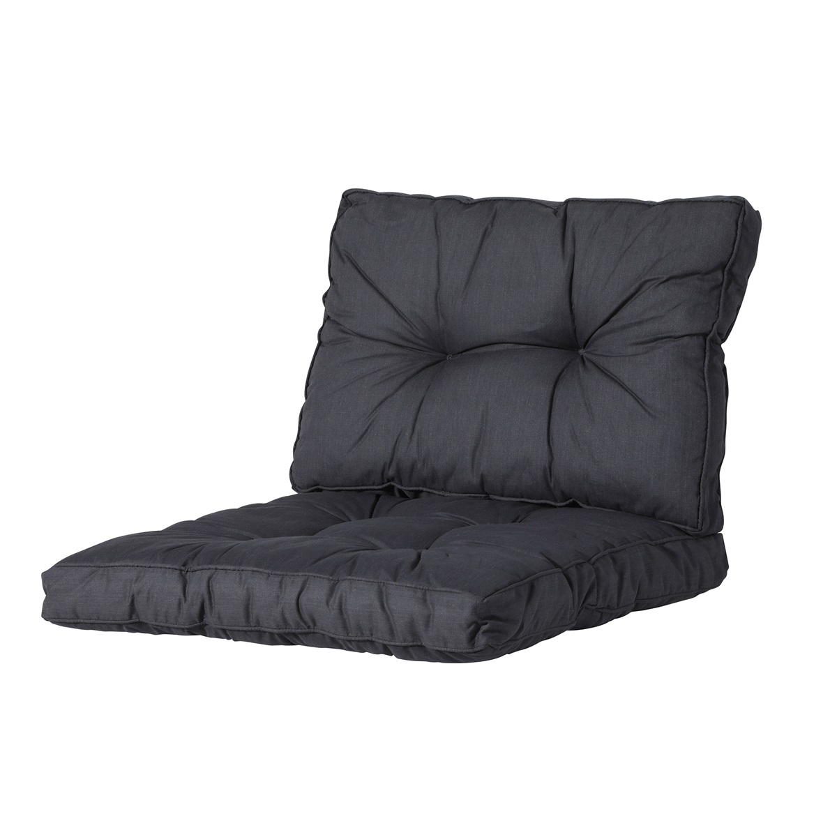 Madison Basic black Zitkussen - Set van 2