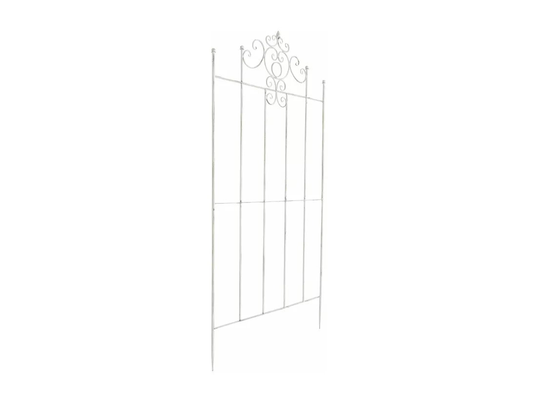 Treillis support pour plantes métal blanche 85.5 x 2 x 170 cm 10_0003894