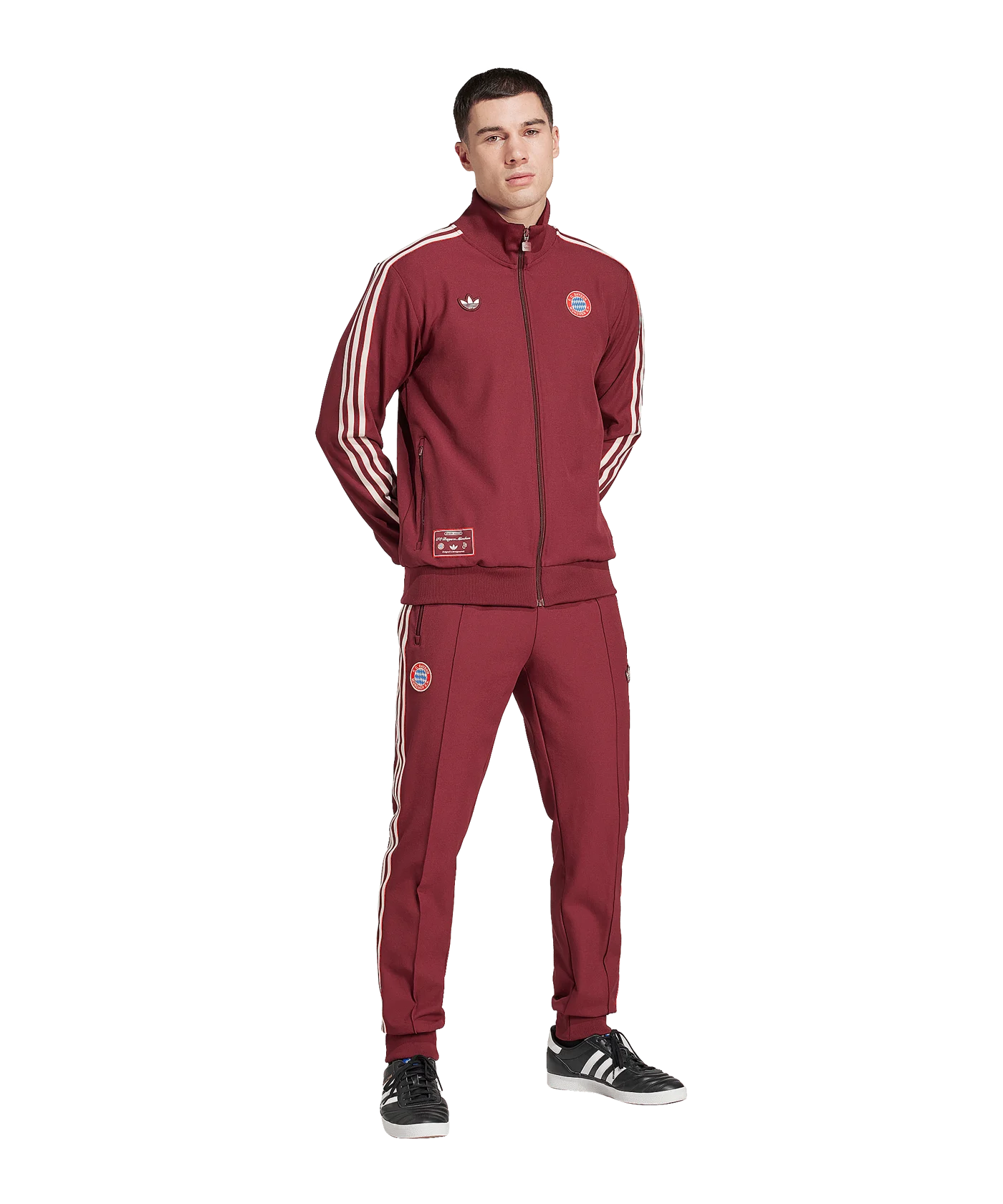 adidas FC Bayern München Terrace Icon Trainingshose Rot