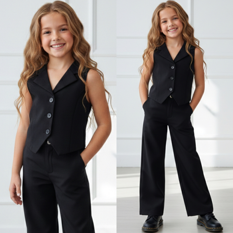 Modern girls set - zwart