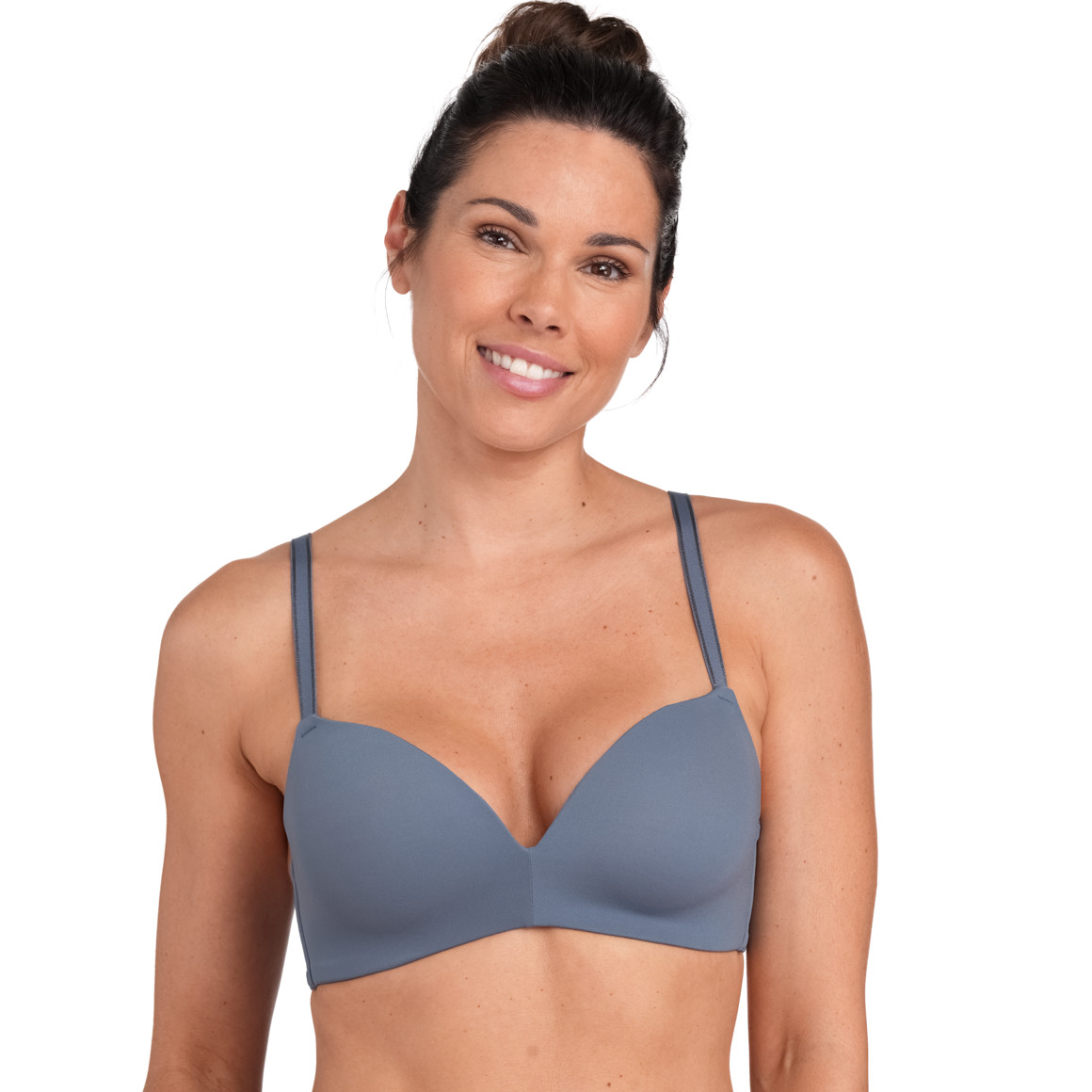 Gina Benotti Damen Soft-BH im Basic-Look blaugrau