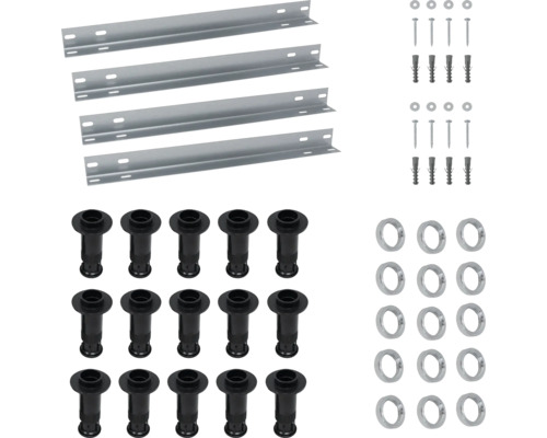 SCHULTE ExpressPlus hoekdouchebakvoeten voor DWM-Tec, 15 stuks, EP5650