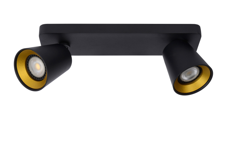 Lucide Turnon 2 spot zwart