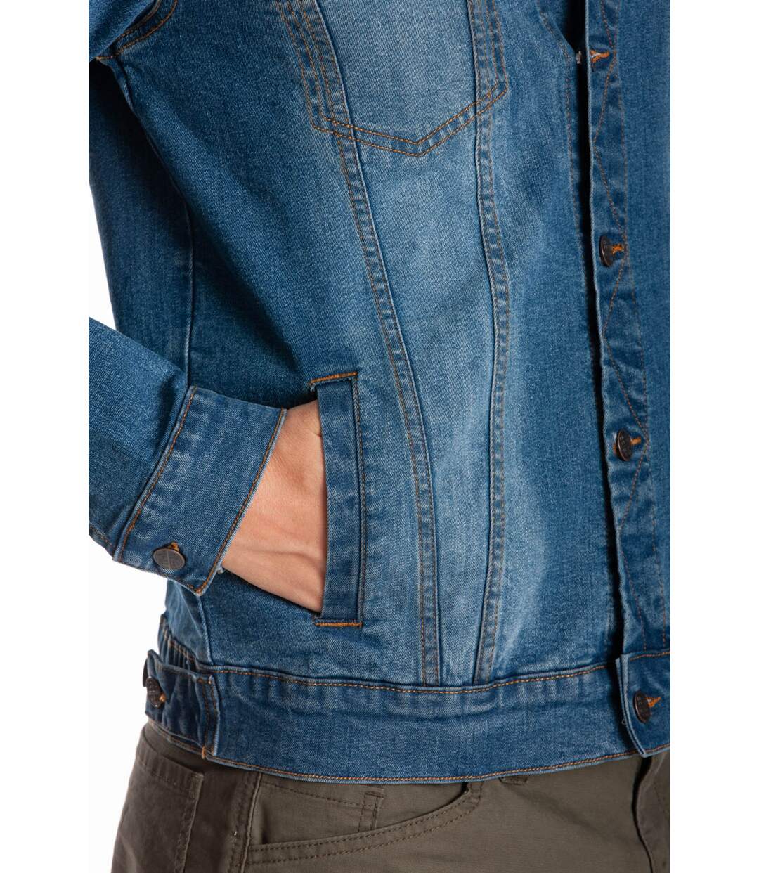 Veste en jeans STANT BLEU