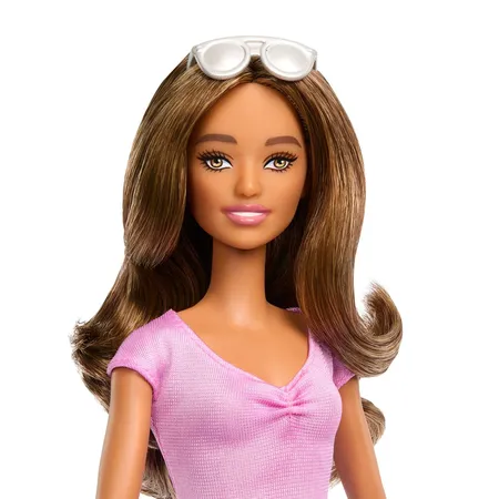 Barbie Fashionista Puppe im lila Rüschenrock
