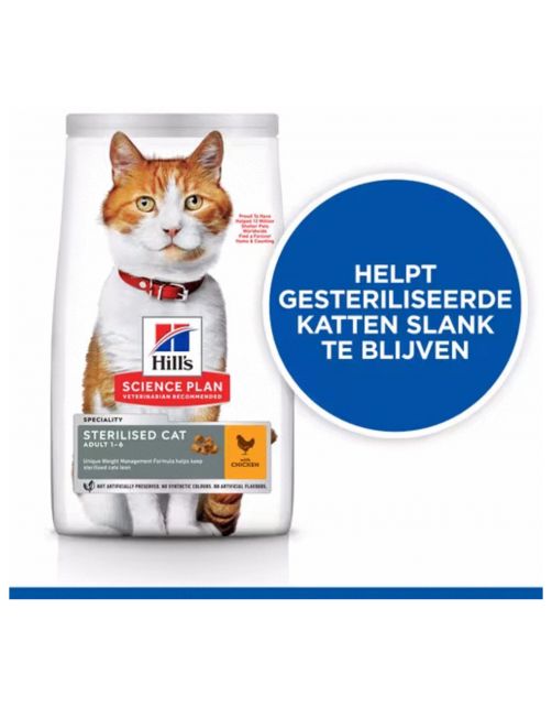 Hill's Feline Adult Sterilised Cat Kip - Kattenvoer