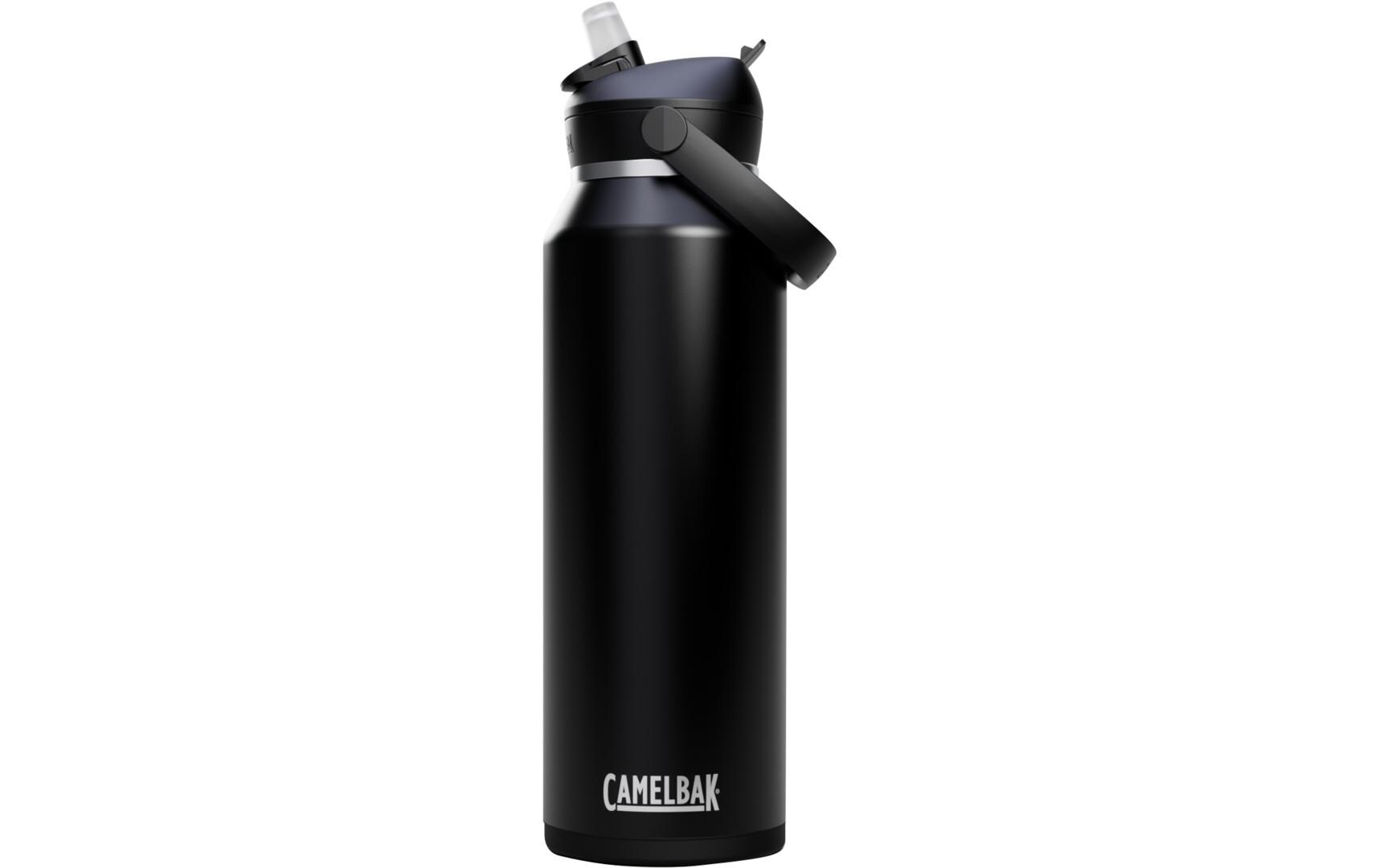 Thermosflasche Thrive Flip Straw V.I. 1200 ml, SchwarzDer mobile Getränkeschutz