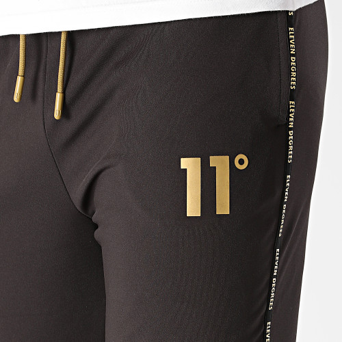 Pantalon Jogging A Bandes Taped Poly Noir
