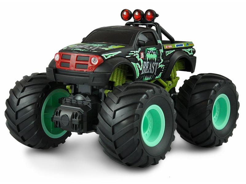 Amewi Monster Truck Big Buster Grün, RTR, 1:18 Ferngesteuerter Monstertruck