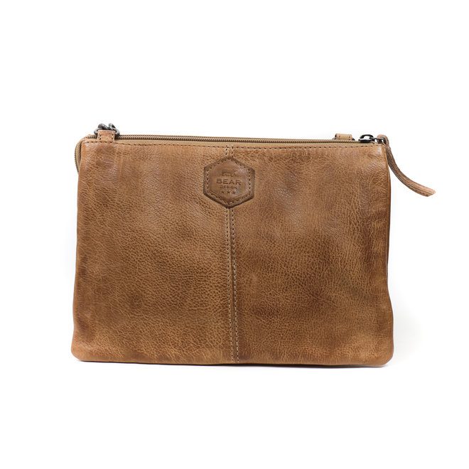 Bear Design Callisto Pelle Portemonnee tasje Uma XL Taupe CP1268