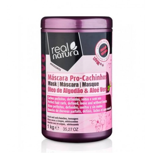 Real Natura Máscara Sem Sal Pro-Cachinhos 1kg