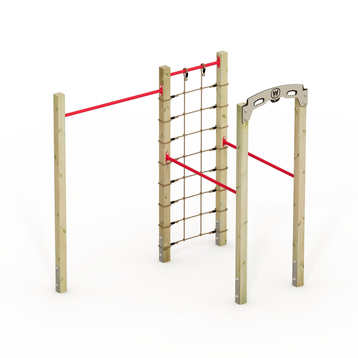 WICKEY FIT Base 520 – outdoor fitnesstoestel – rood