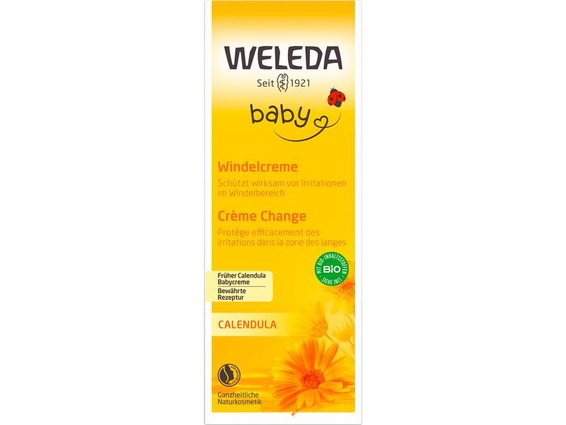 WELEDA Windelcreme Calendula 75 ml Wundschutzcreme schützt die zarte Babyhaut
