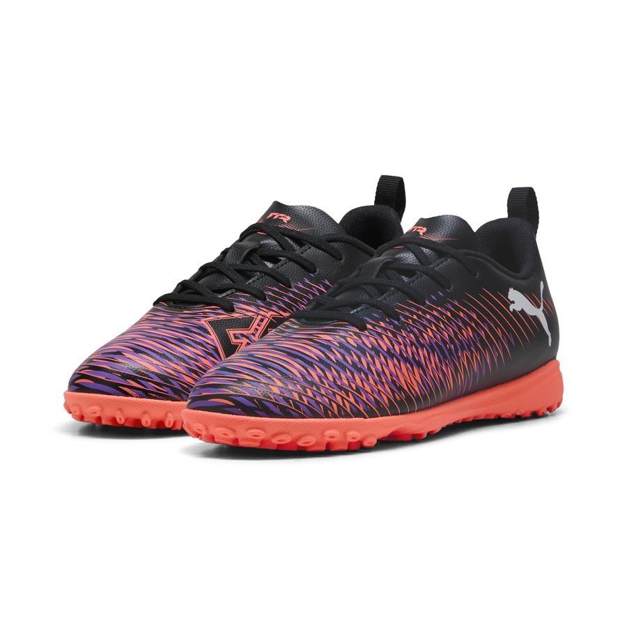 PUMA Future 8 Play TT Unlimited - Noir/Blanc/Glowing Red Enfant