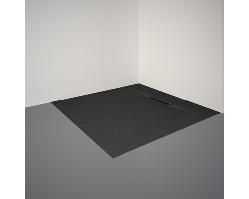 SCHULTE DWM-Tec douchebak 90 x 90 x 3,2 cm antraciet mat structuur D20190 57