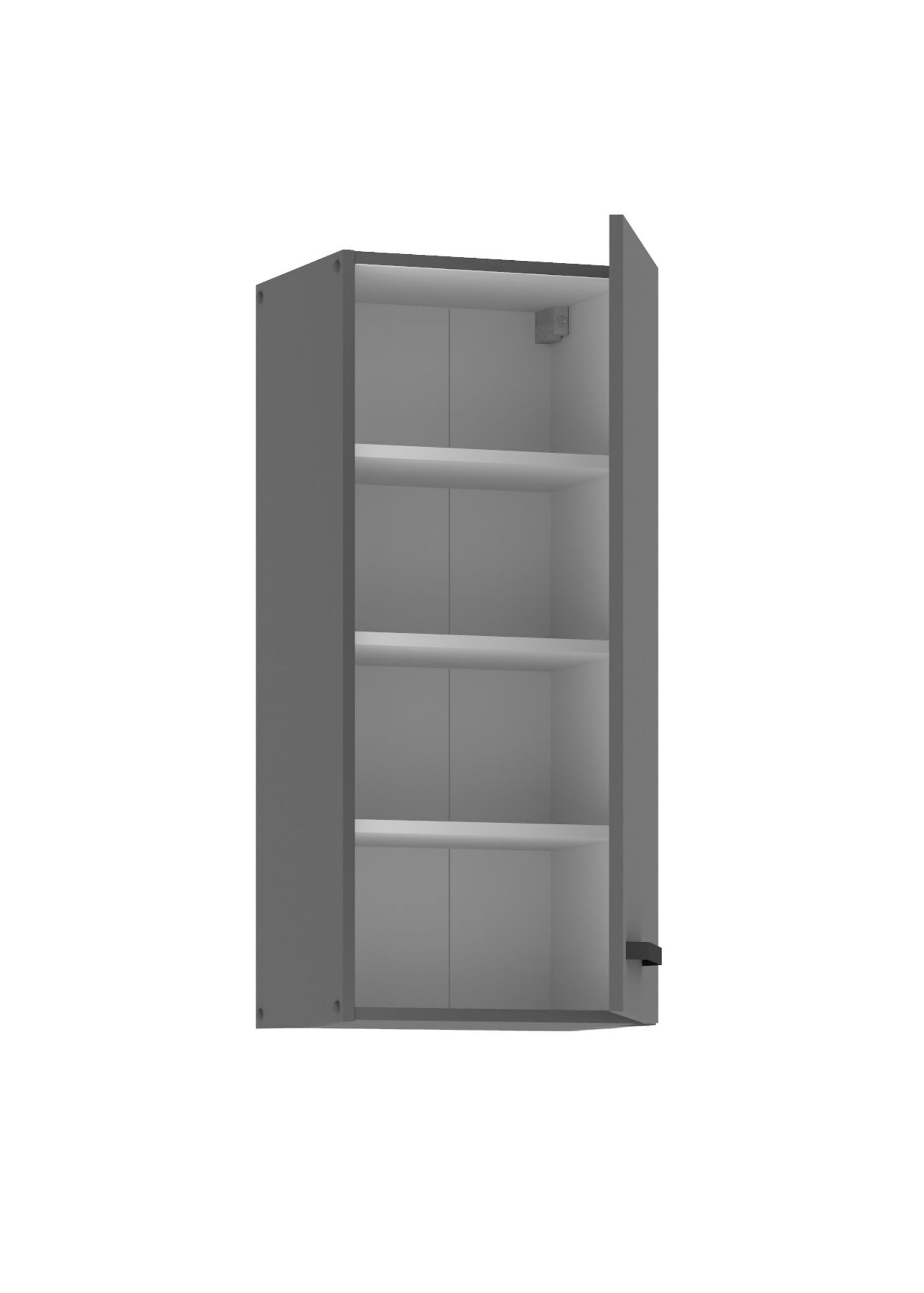 Küche NESSA Hängeschrank 40 cm Anthrazit Küchenzeile Küchenblock Einbauküche